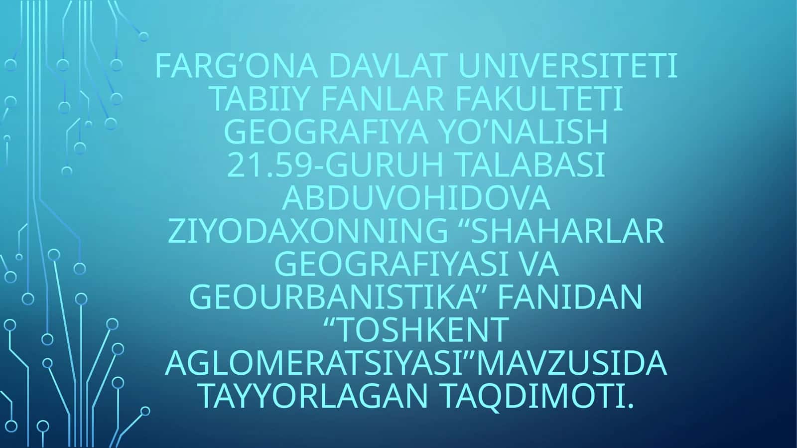 Shaharlar geografiyasi va geourbanistika