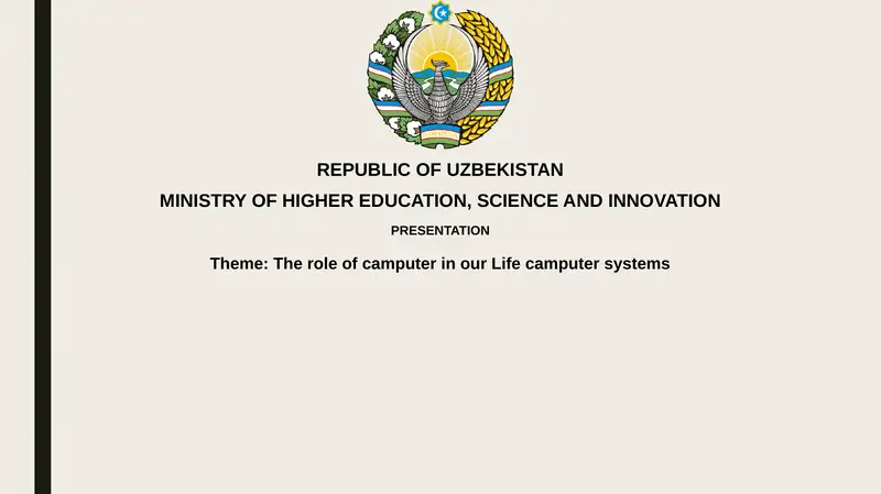 The role of computer in our Life