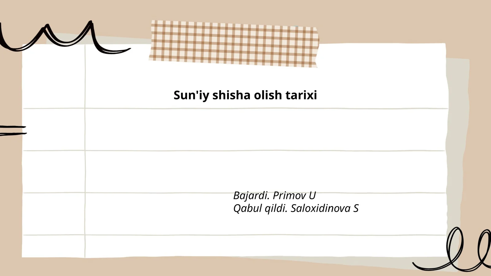 Sun'iy shisha olish tarixi