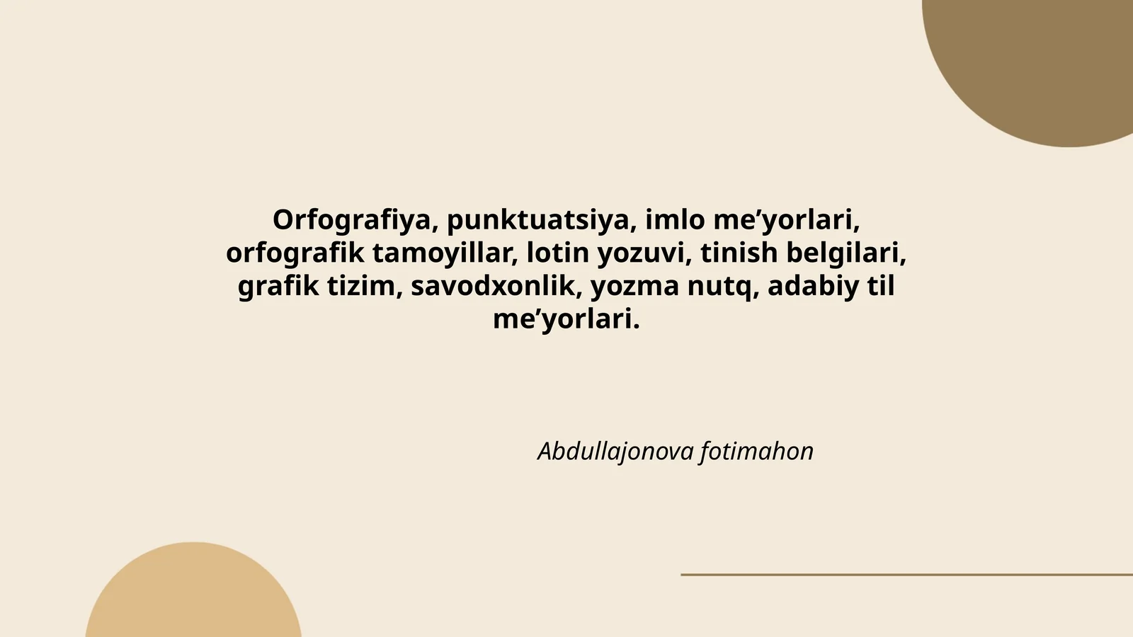 Abdullajonova fotimahon