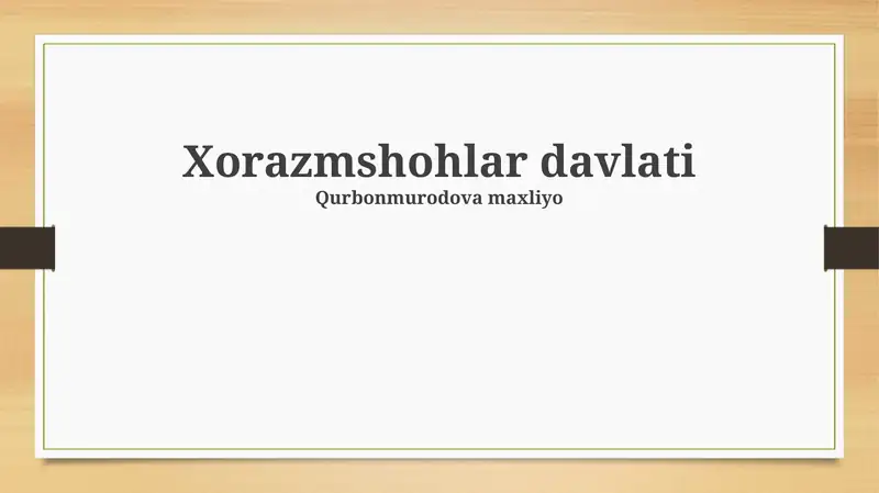 Xorazmshohlar davlati