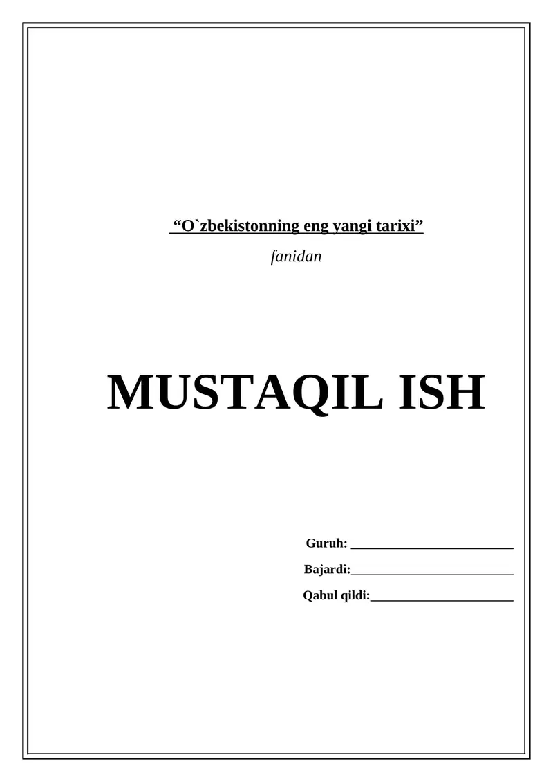 HUQUQ-TARTIBOT ORGANLARI VA SUD TIZIMIDAGI O`ZGARISHLAR.