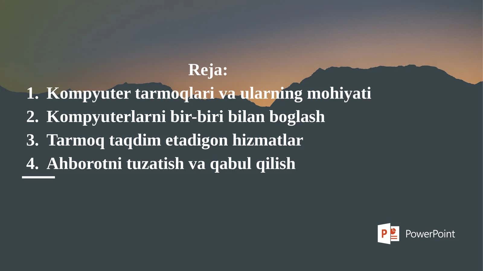 kompyuter tarmoqlari