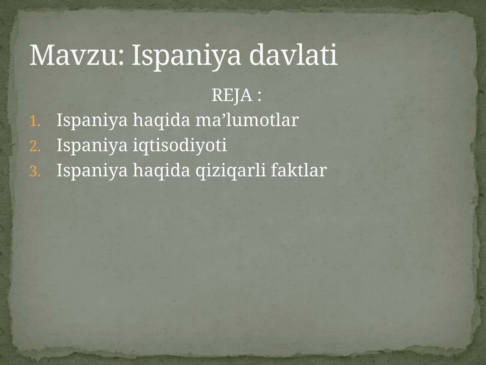 Ispaniya davlati