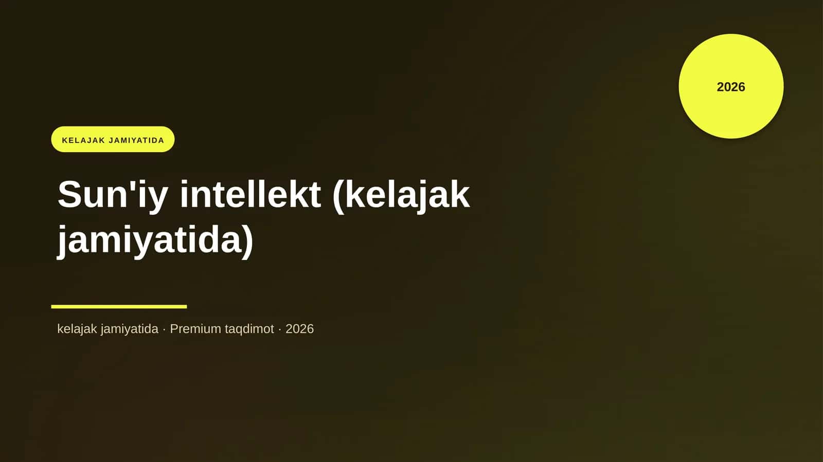 Sun'iy intellekt (kelajak jamiyatida)
