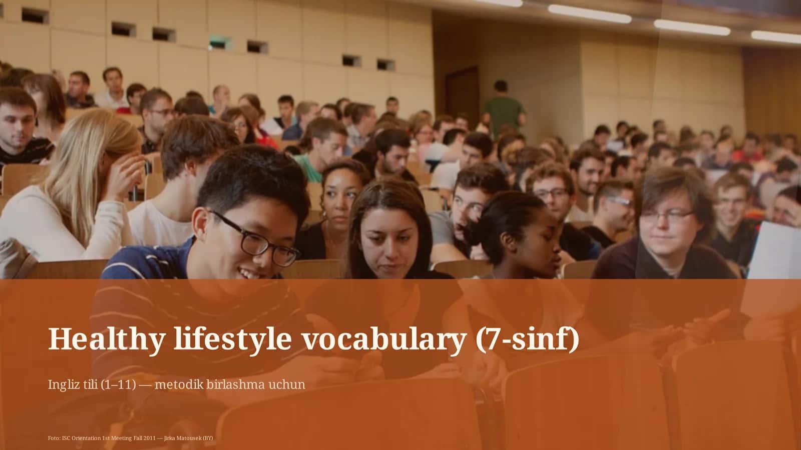Healthy lifestyle vocabulary (7-sinf)