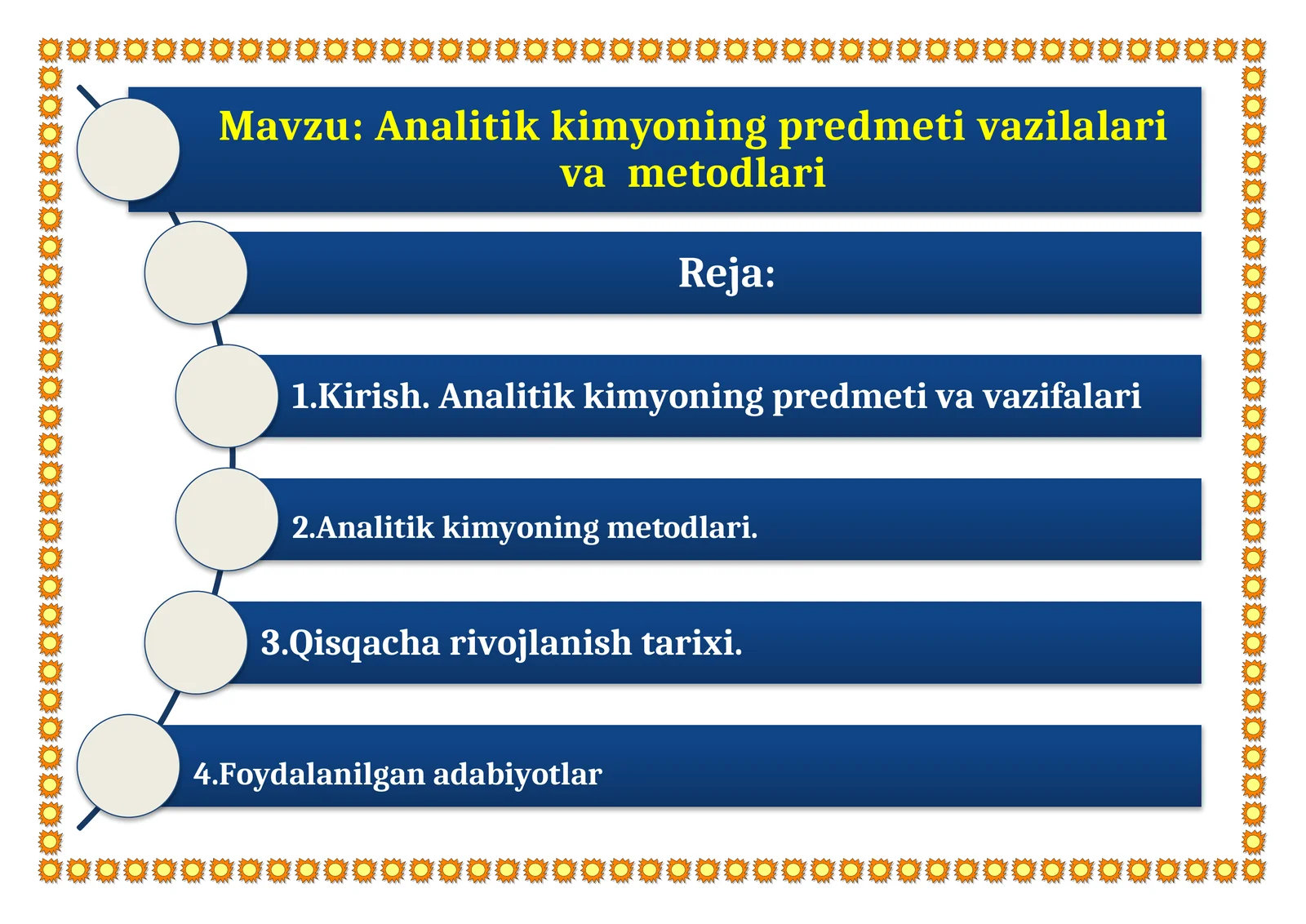 Analitik kimyo qanday fan va unimanio’rganadi?