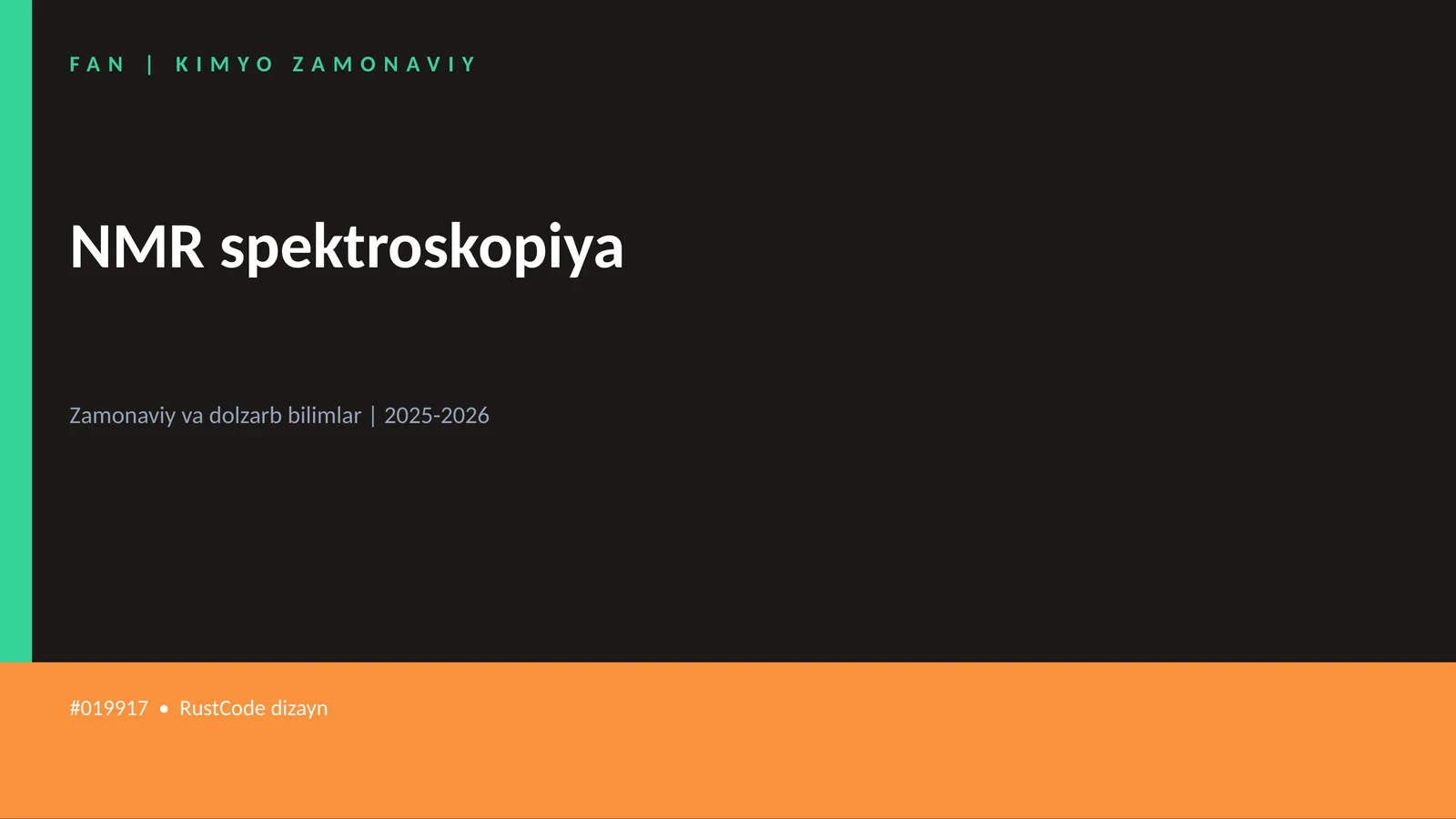 NMR spektroskopiya