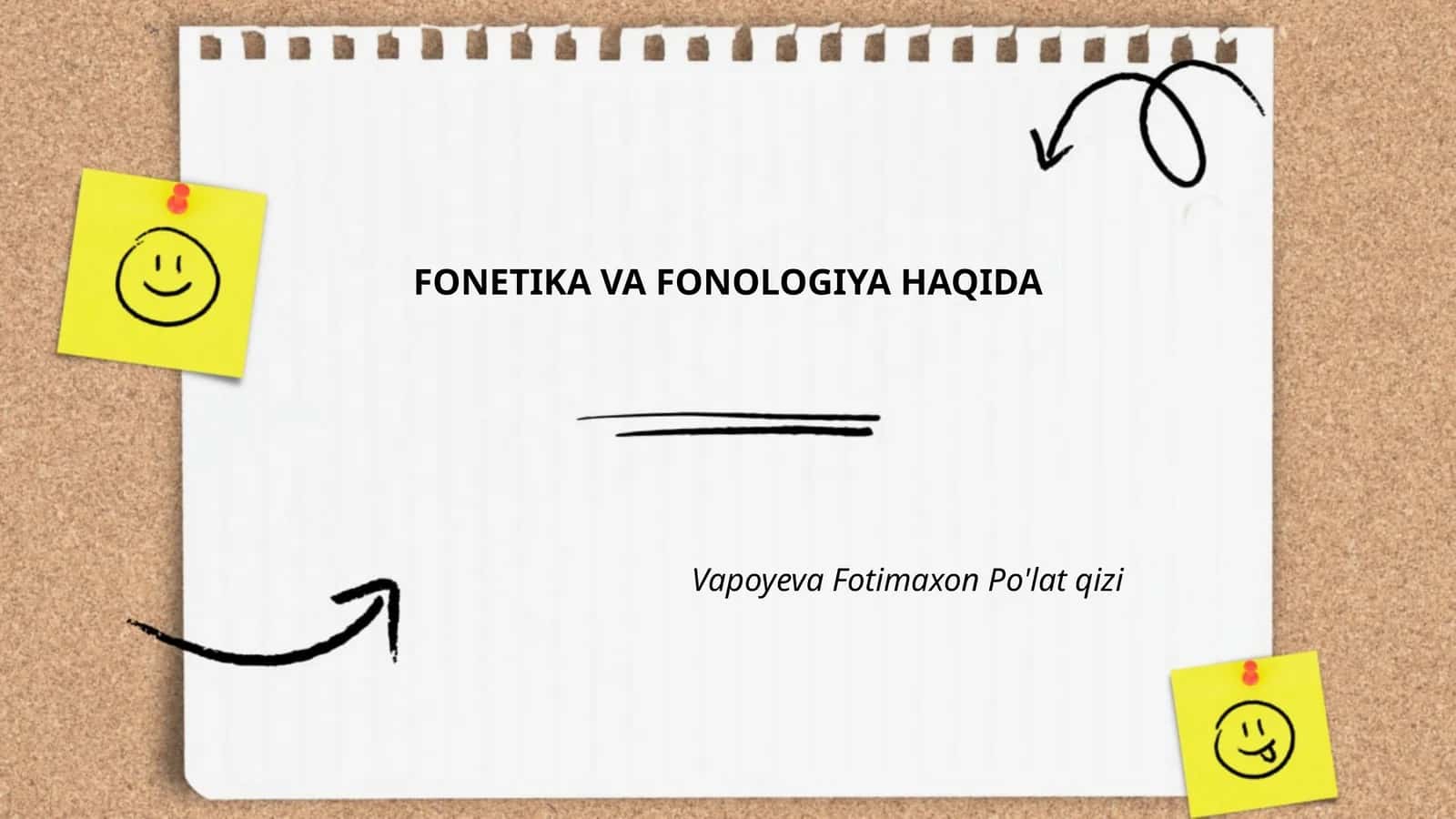 FONETIKA VA FONOLOGIYA HAQIDA