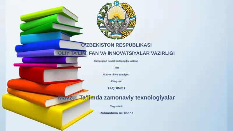 Ta'limda zamonaviy texnologiyalar