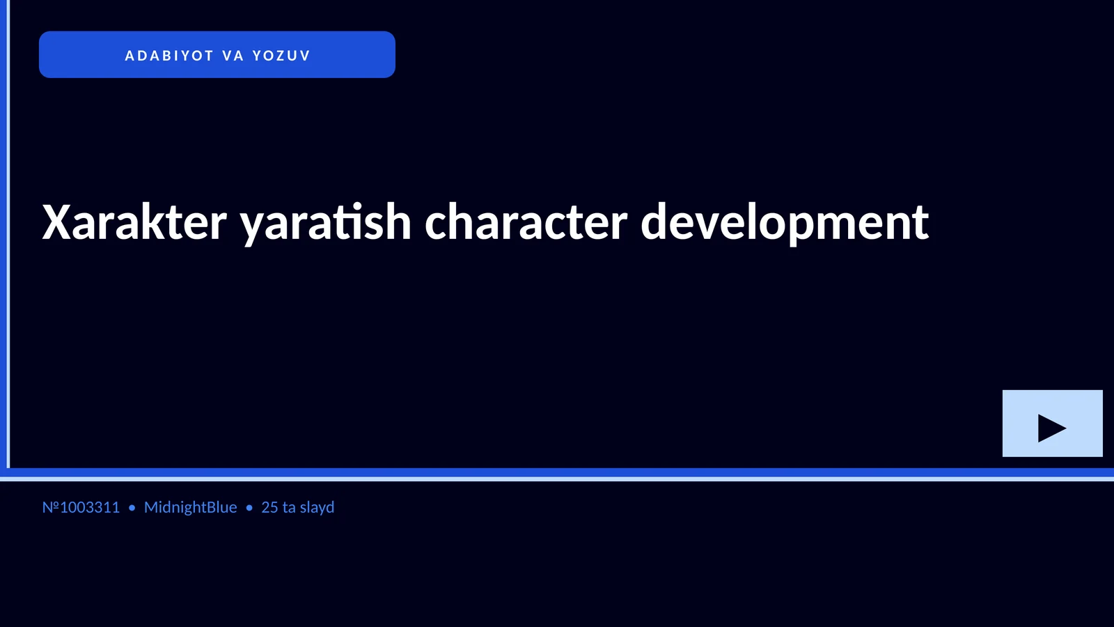 Xarakter yaratish character development
