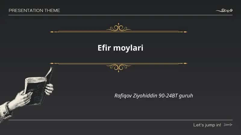 Efir moylari