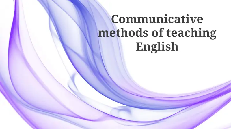 Communicative methods of teaching English