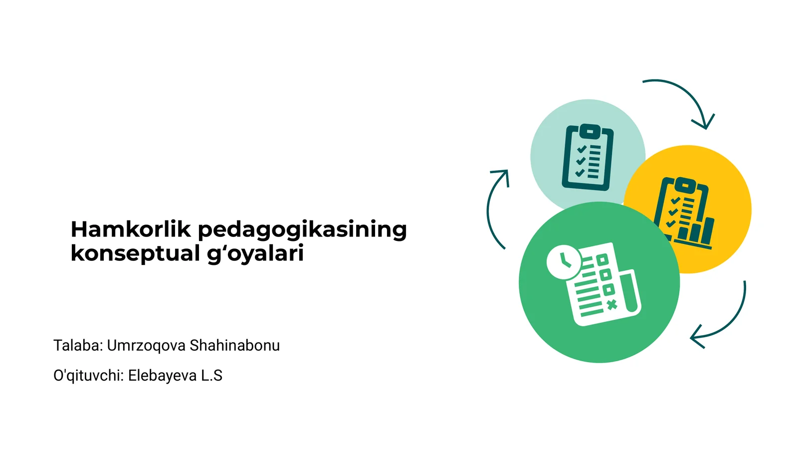 Hamkorlik pedagogikasining konseptual gʻoyalari