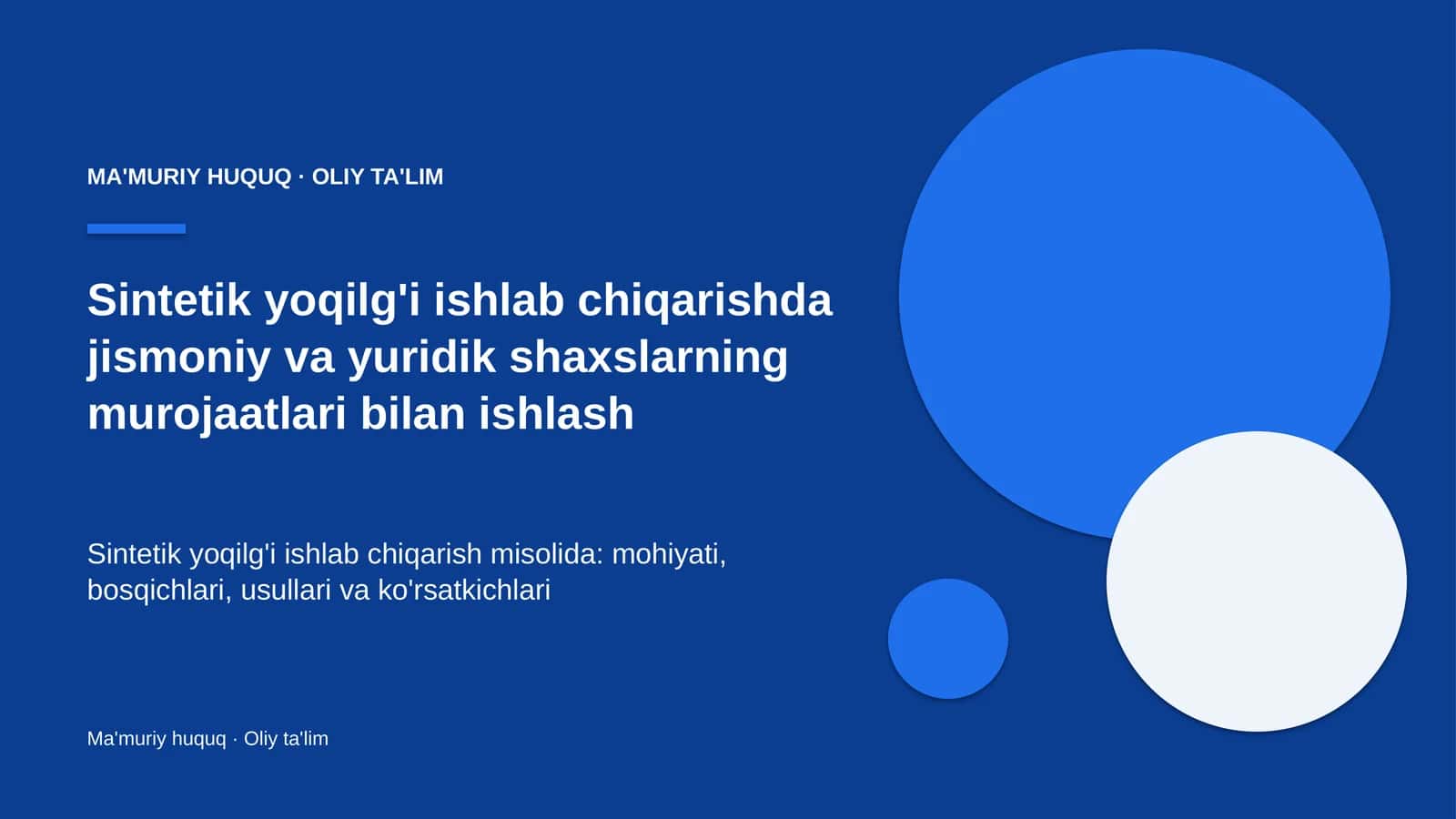 sintetik yoqilg'i ishlab chiqarishda jismoniy va yuridik shaxslarning murojaatlari bilan ishlash 5042