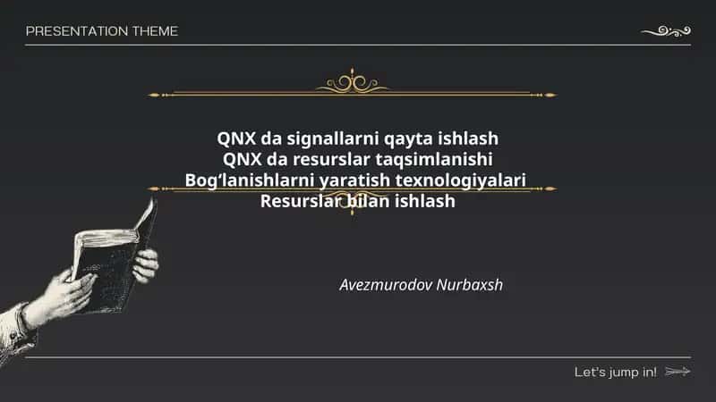 QNX da signallarni qayta ishlash