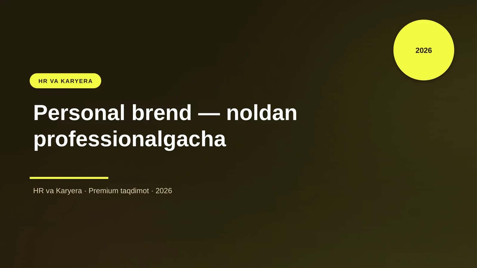 Personal brend — noldan professionalgacha