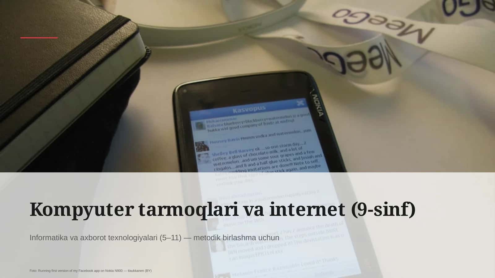 Kompyuter tarmoqlari va internet (9-sinf)