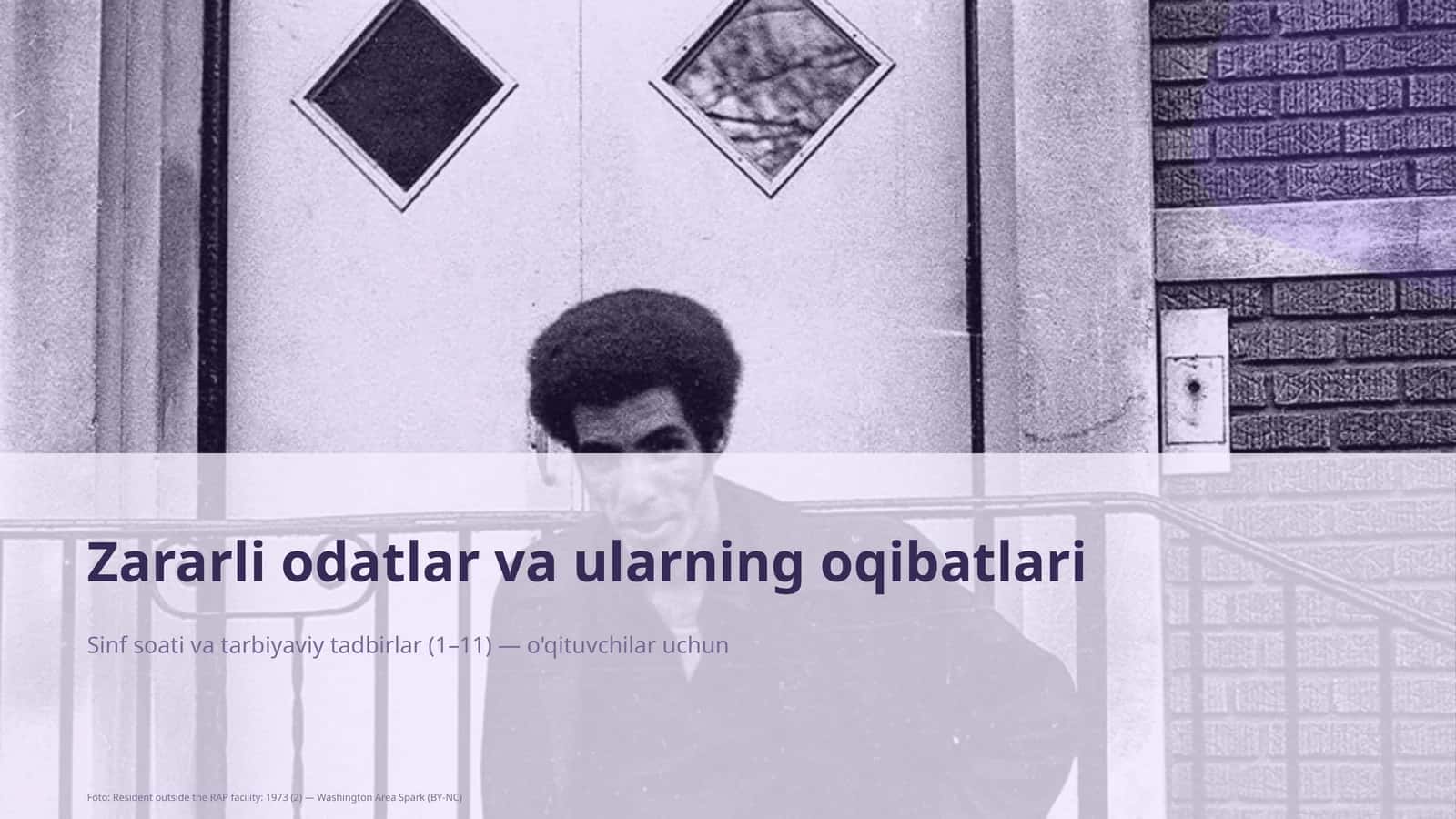 Zararli odatlar va ularning oqibatlari