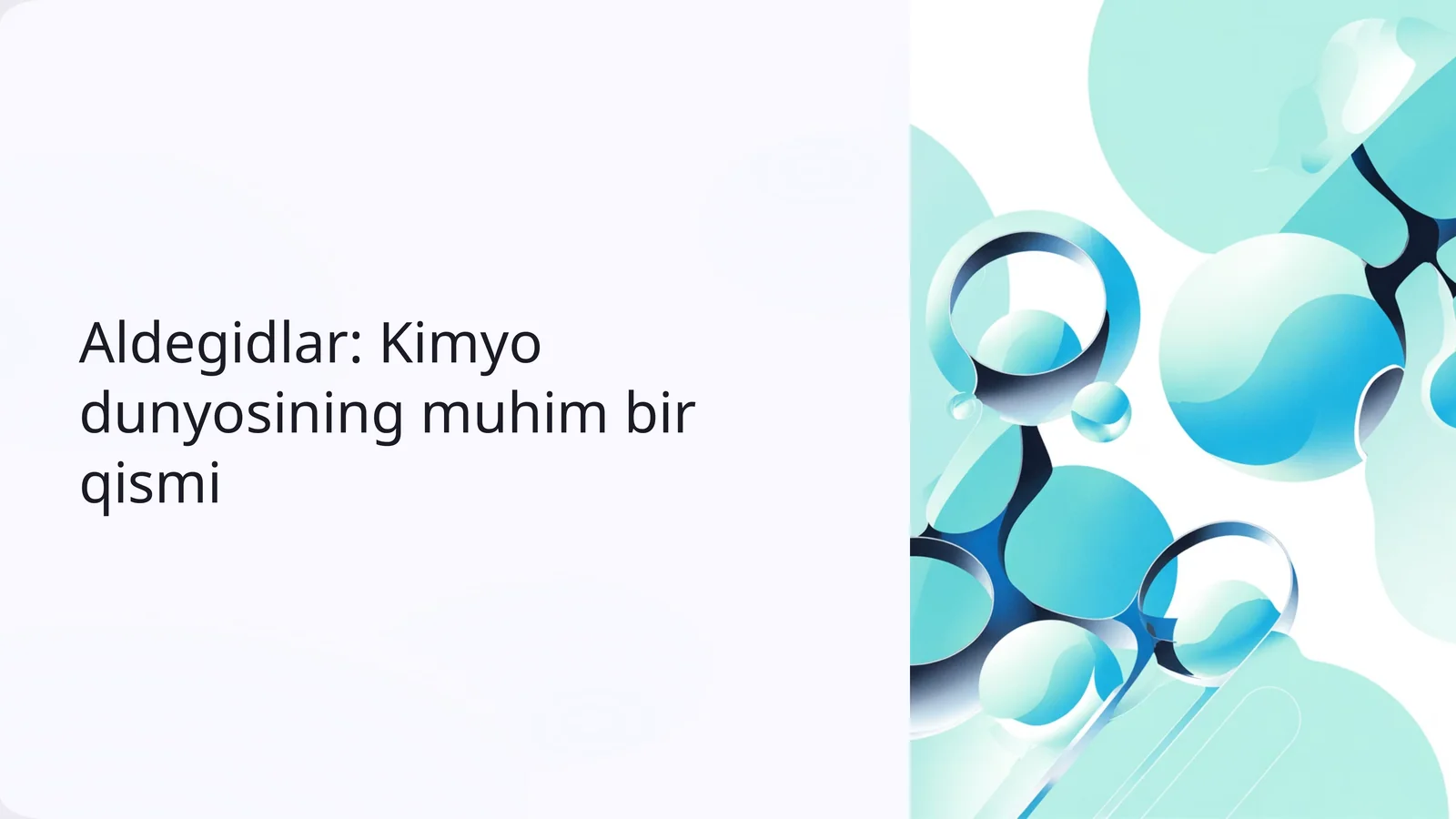 Aldegidlar: Kimyo dunyosining muhim bir qismi