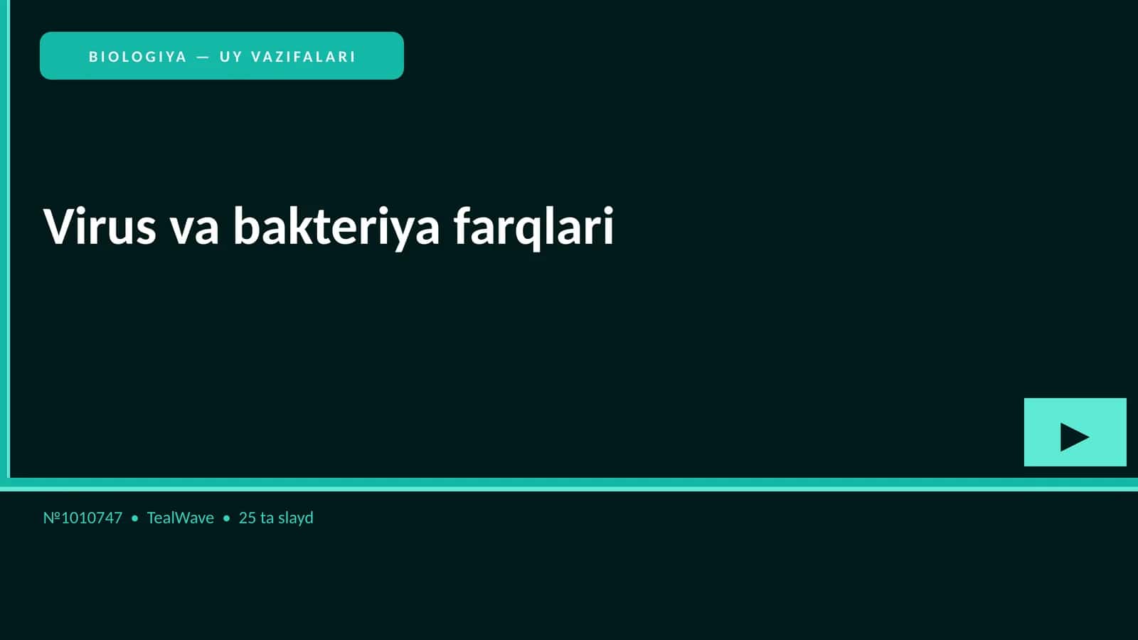 Virus va bakteriya farqlari