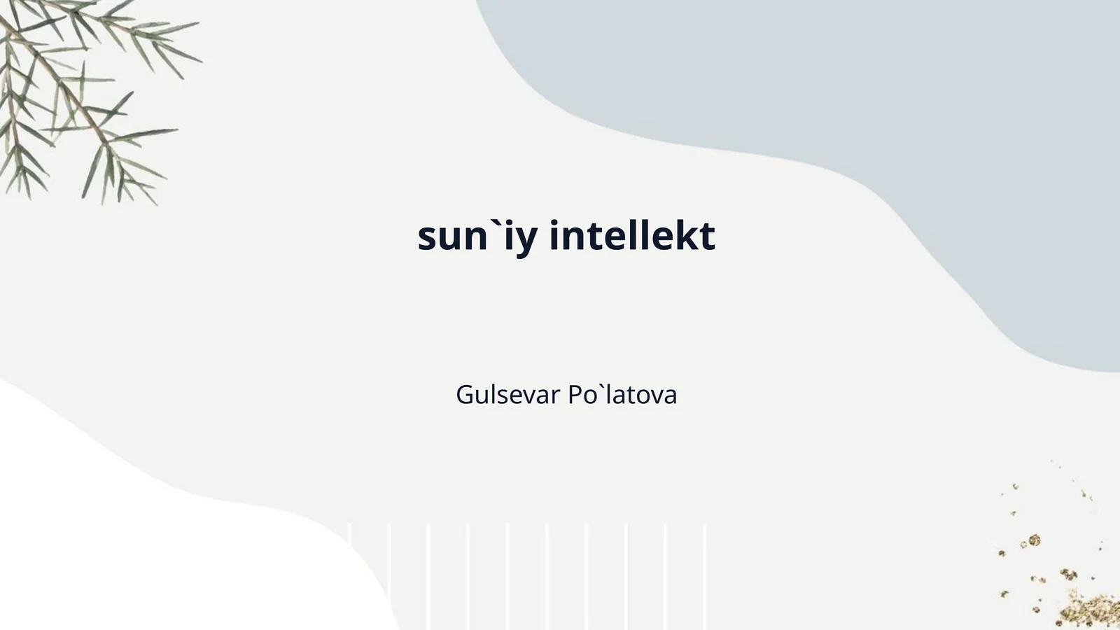 sun`iy intellekt