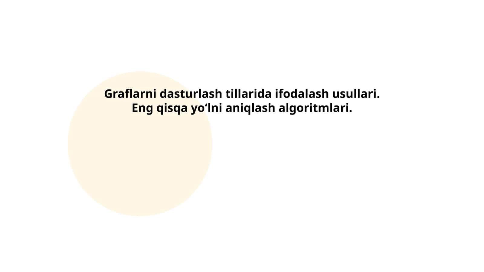 Graflarni tasvirlash usullari