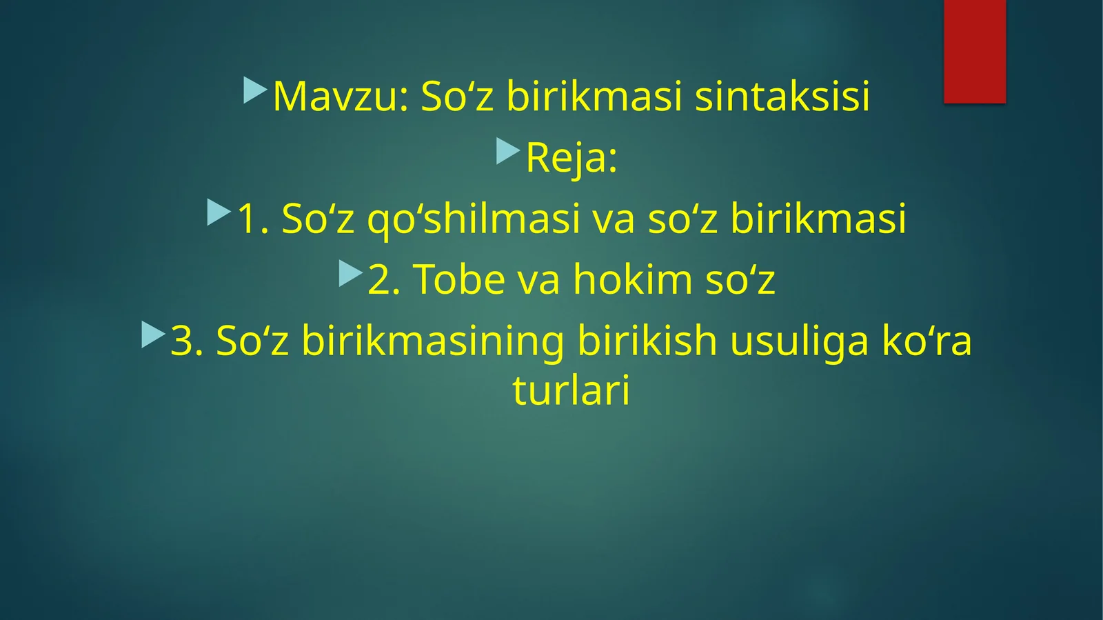 So‘z birikmasi sintaksisi