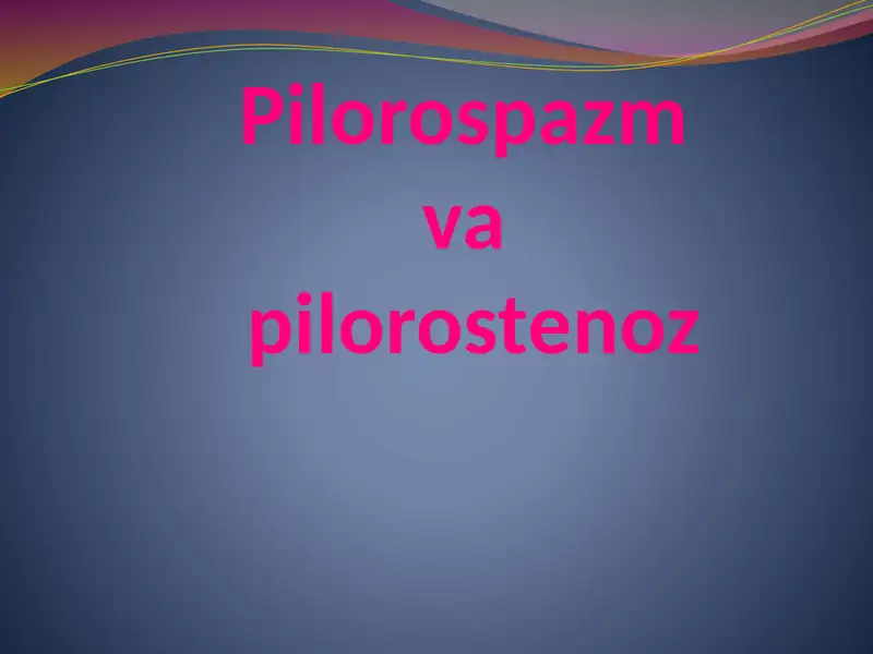 Pilorospazmva