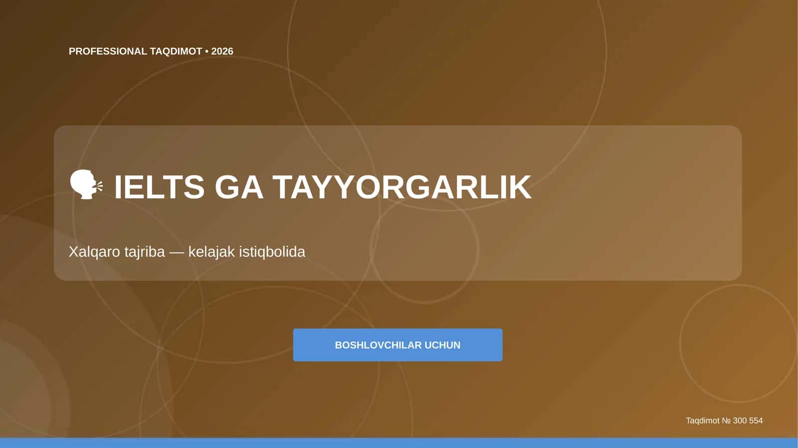 PROFESSIONAL TAQDIMOT • 2026