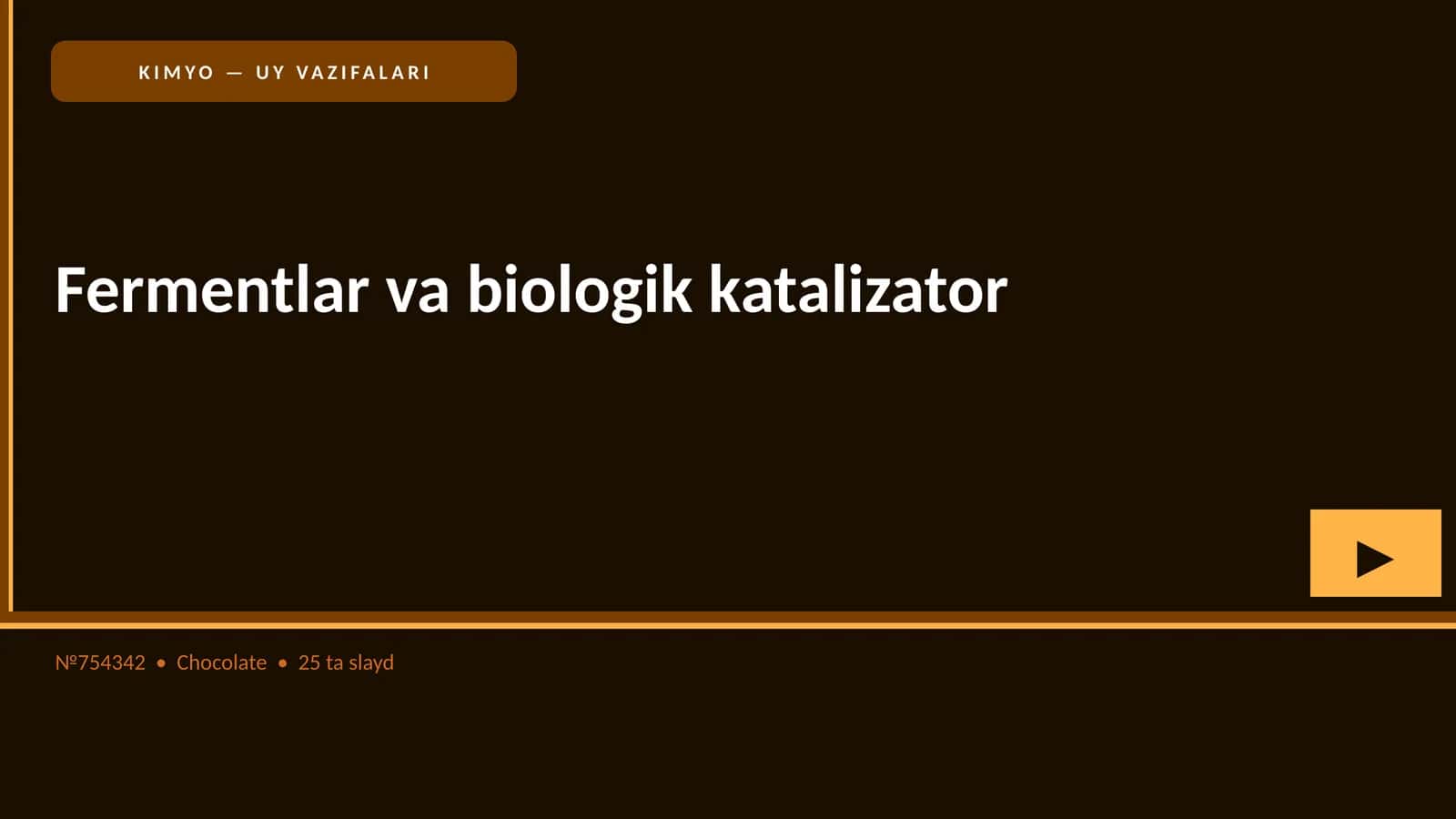 Fermentlar va biologik katalizator