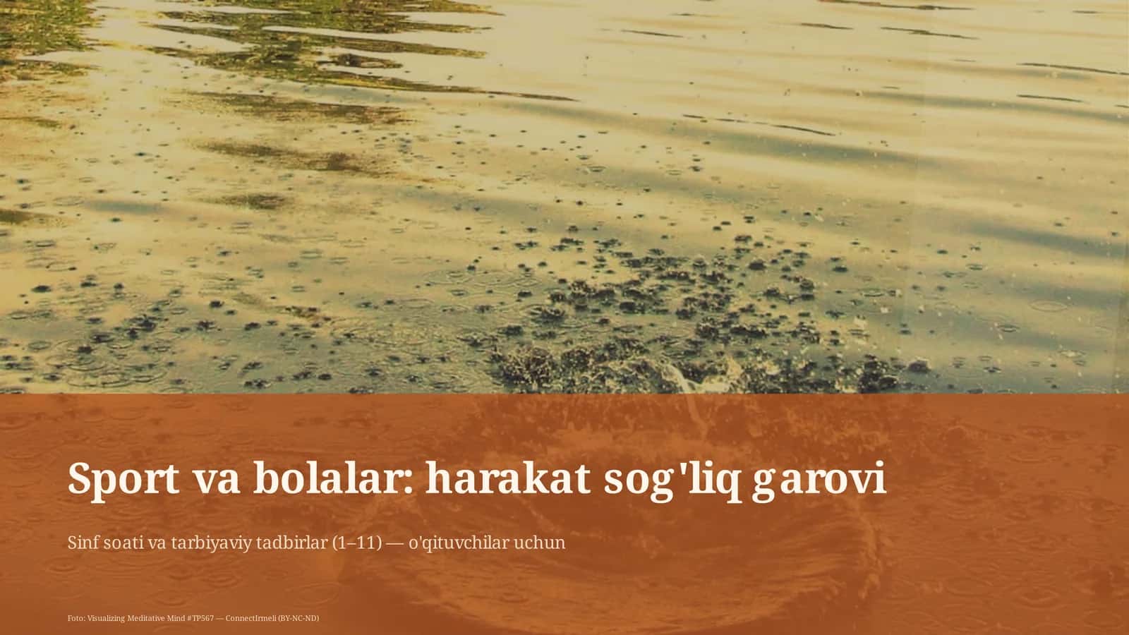 Sinf soati va tarbiyaviy tadbirlar (1–11) — o'qituvchilar uchun