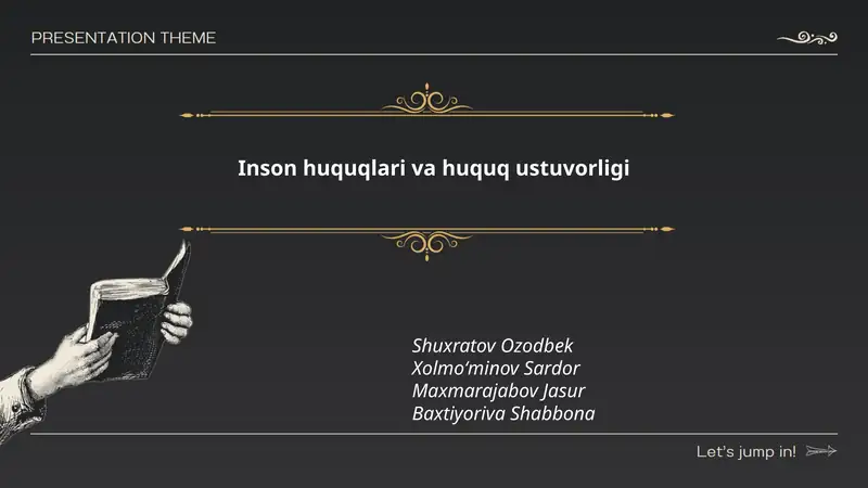 Inson huquqlari va huquq ustuvorligi
