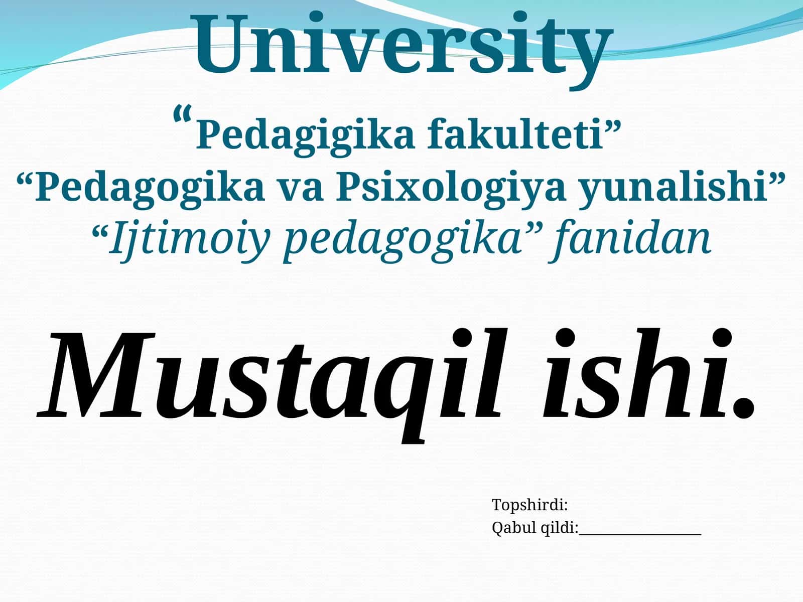 Ijtimoiy-pedagogik faoliyat metodlari mohiyati