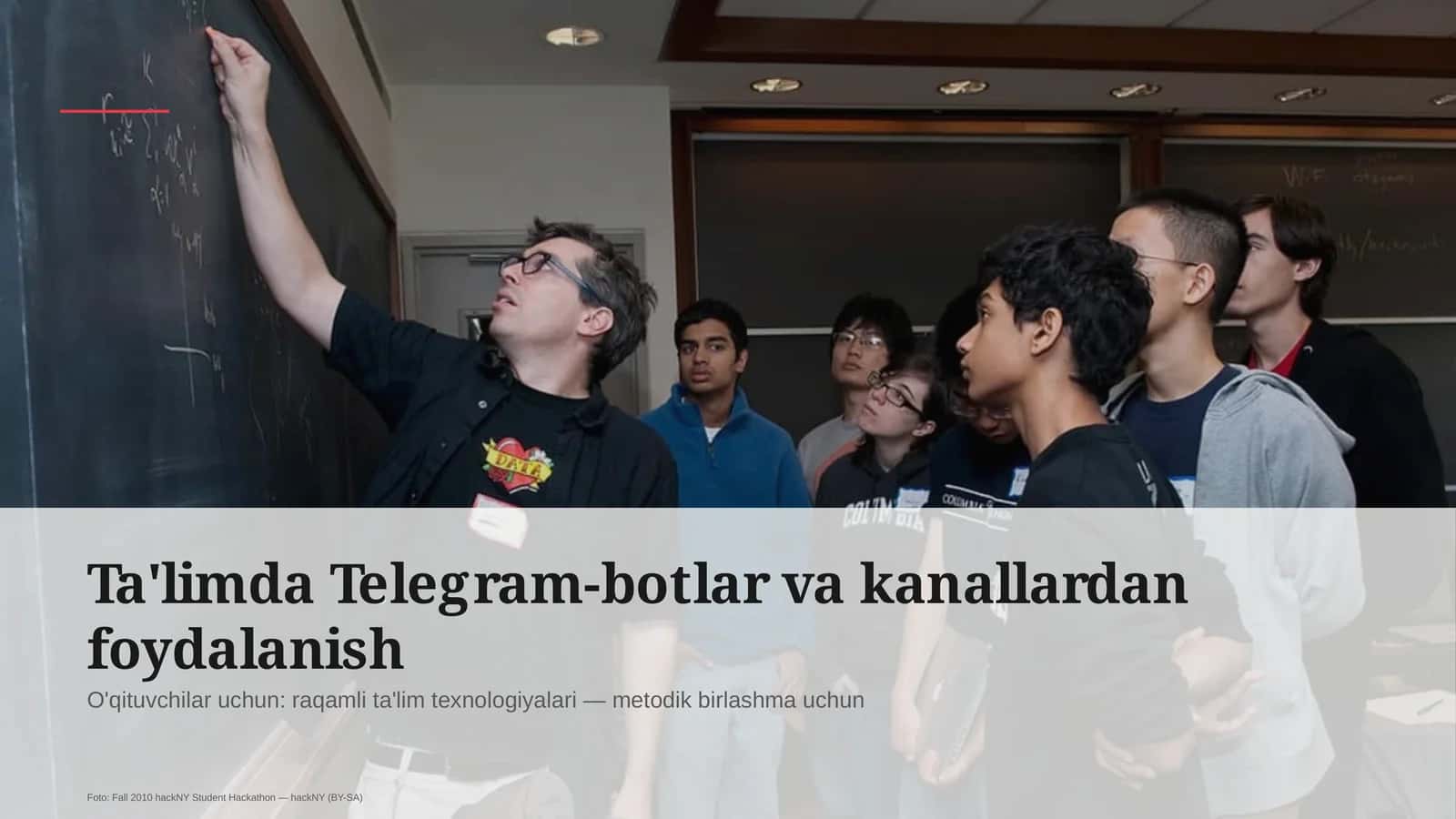 Ta'limda Telegram-botlar va kanallardan foydalanish