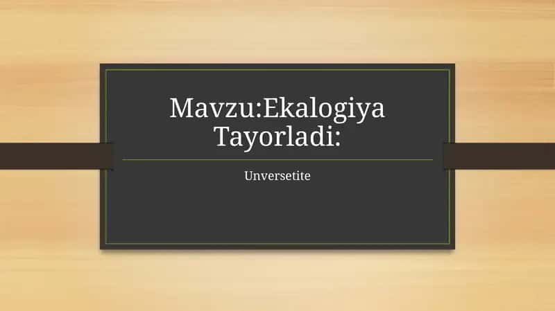 Ekalogiya
