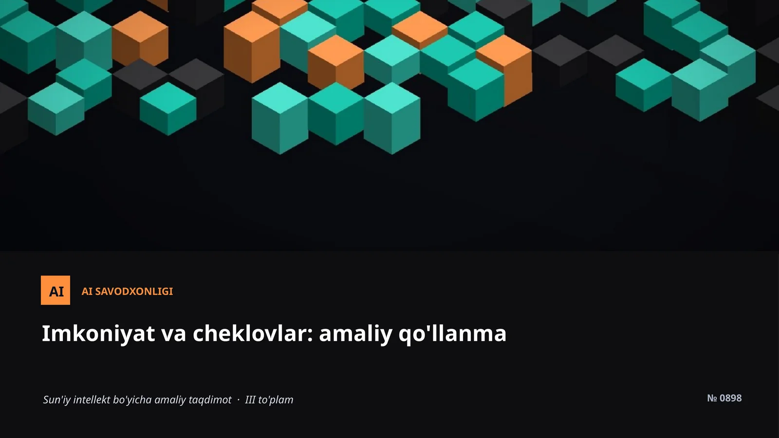 AI SAVODXONLIGI