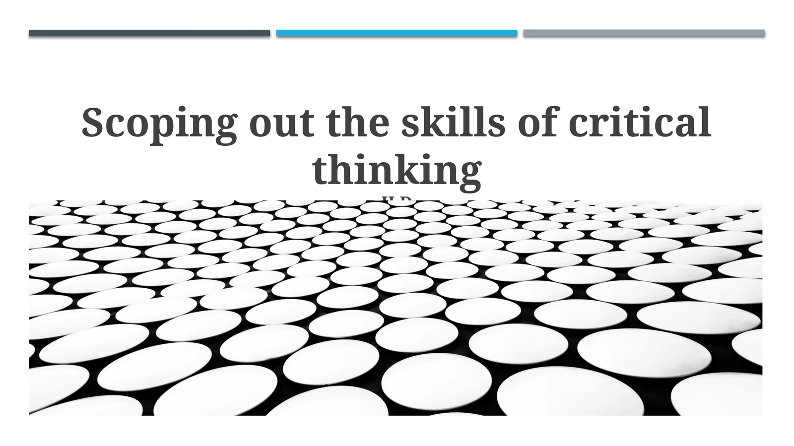 Scoping out the skills of critical thinking