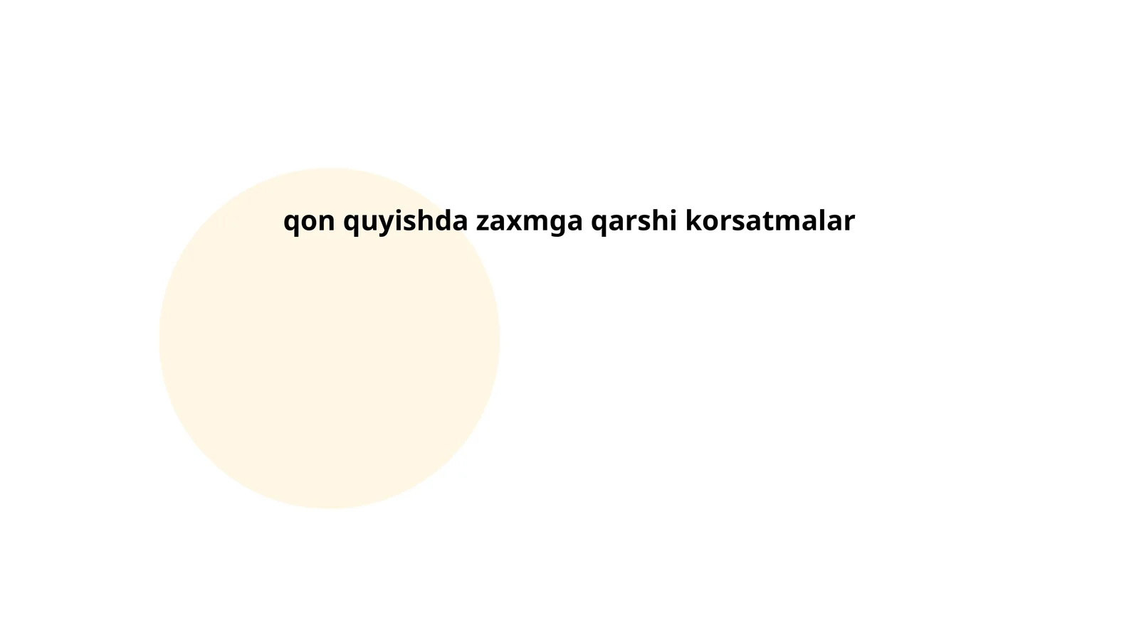 qon quyishda zaxmga qarshi korsatmalar