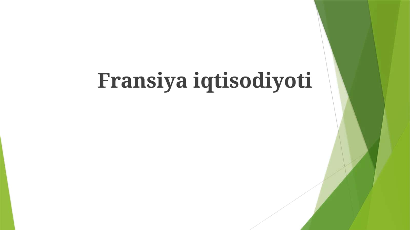 Fransiyaiqtisodiyoti