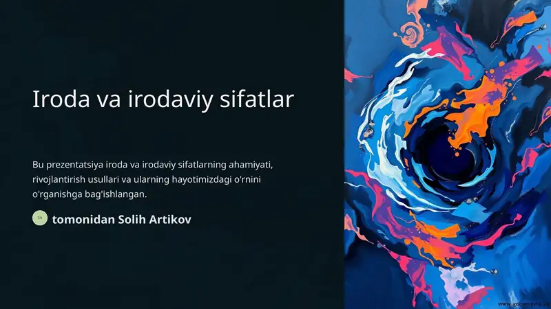 Iroda va irodaviy sifatlar