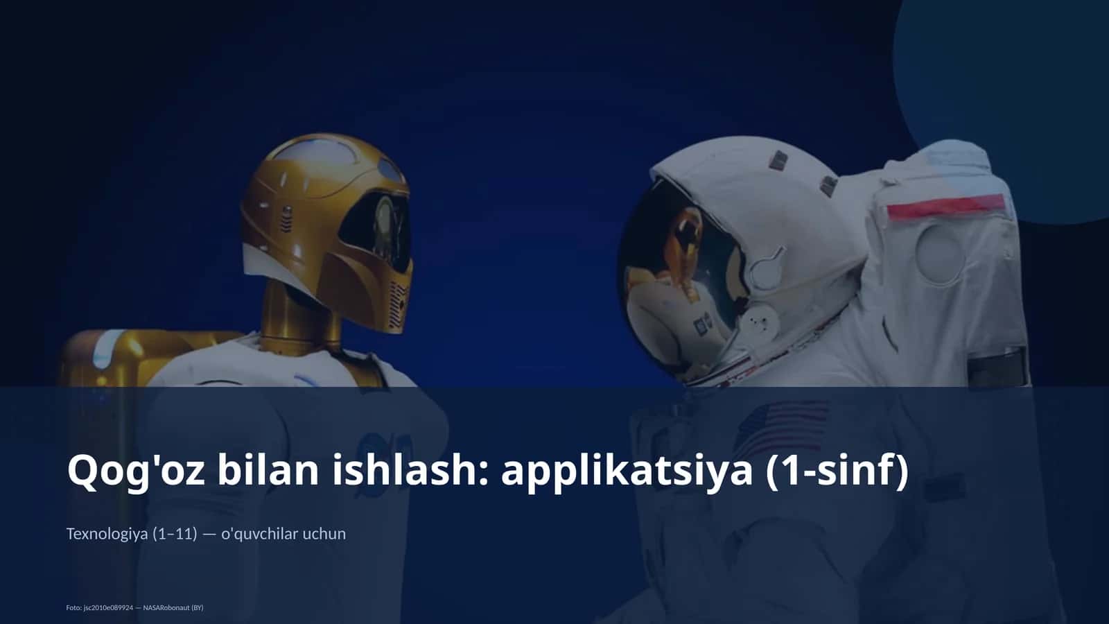 Qog'oz bilan ishlash: applikatsiya (1-sinf)