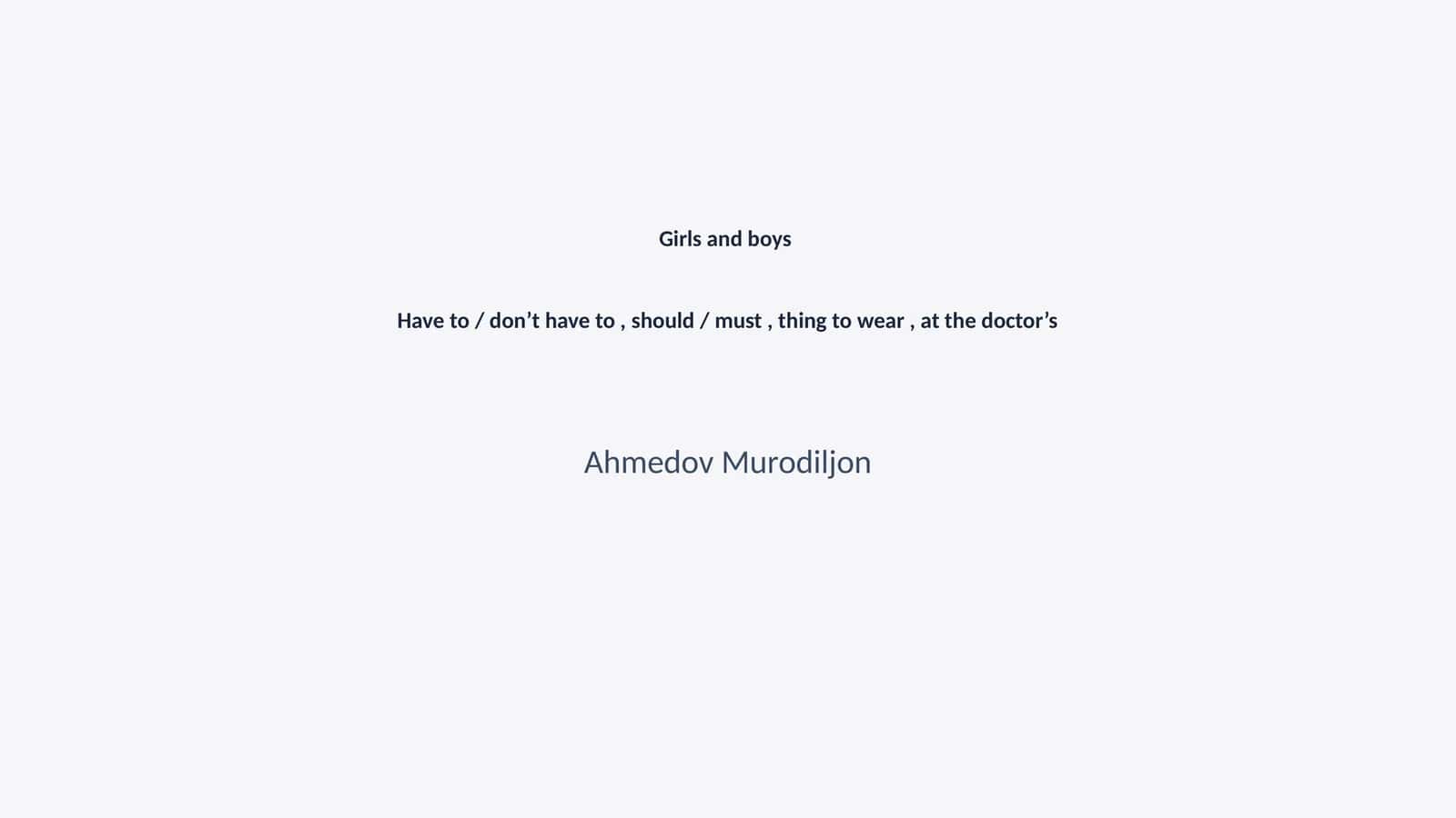 Ahmedov Murodiljon
