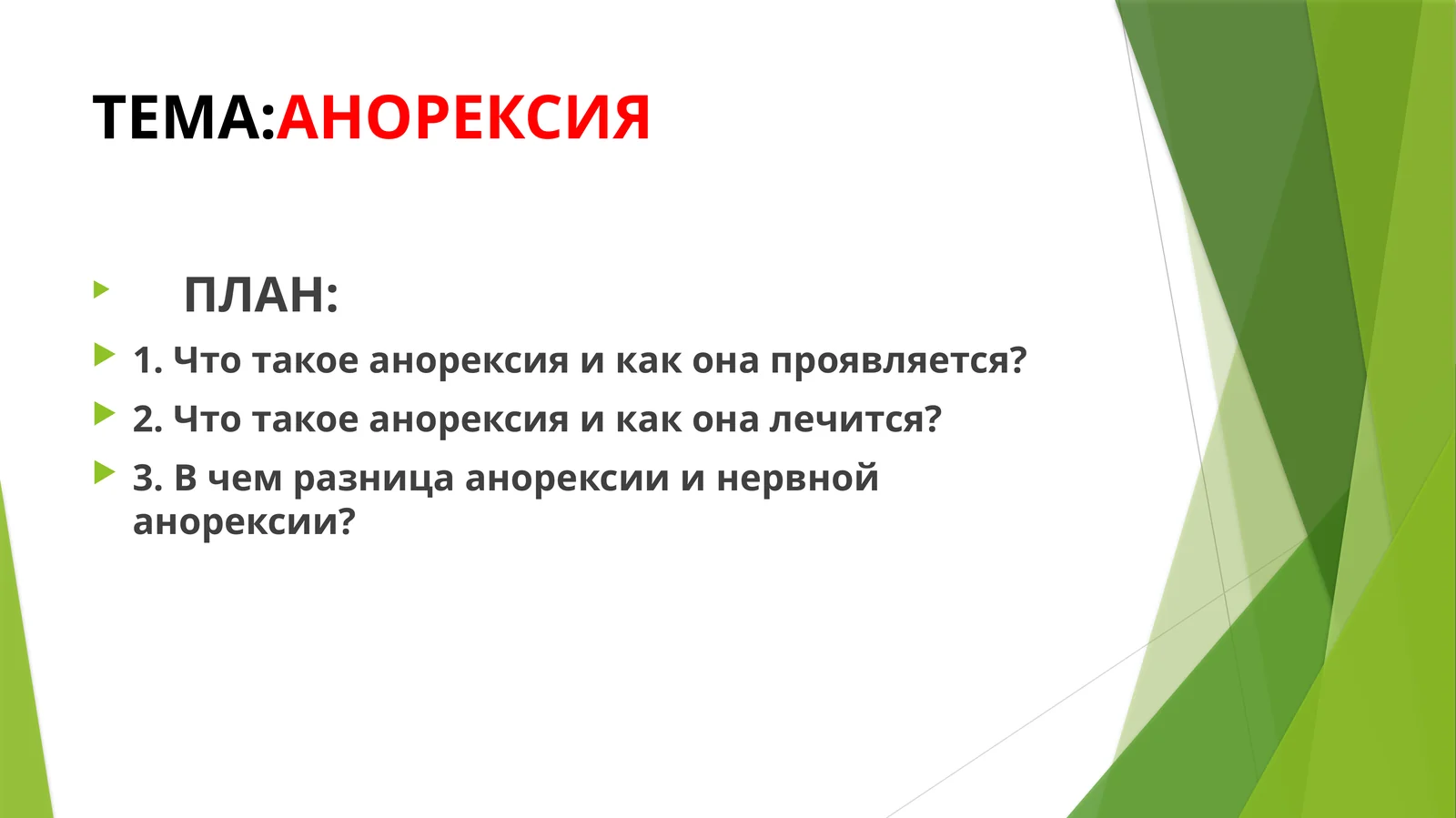 АНОРЕКСИЯ