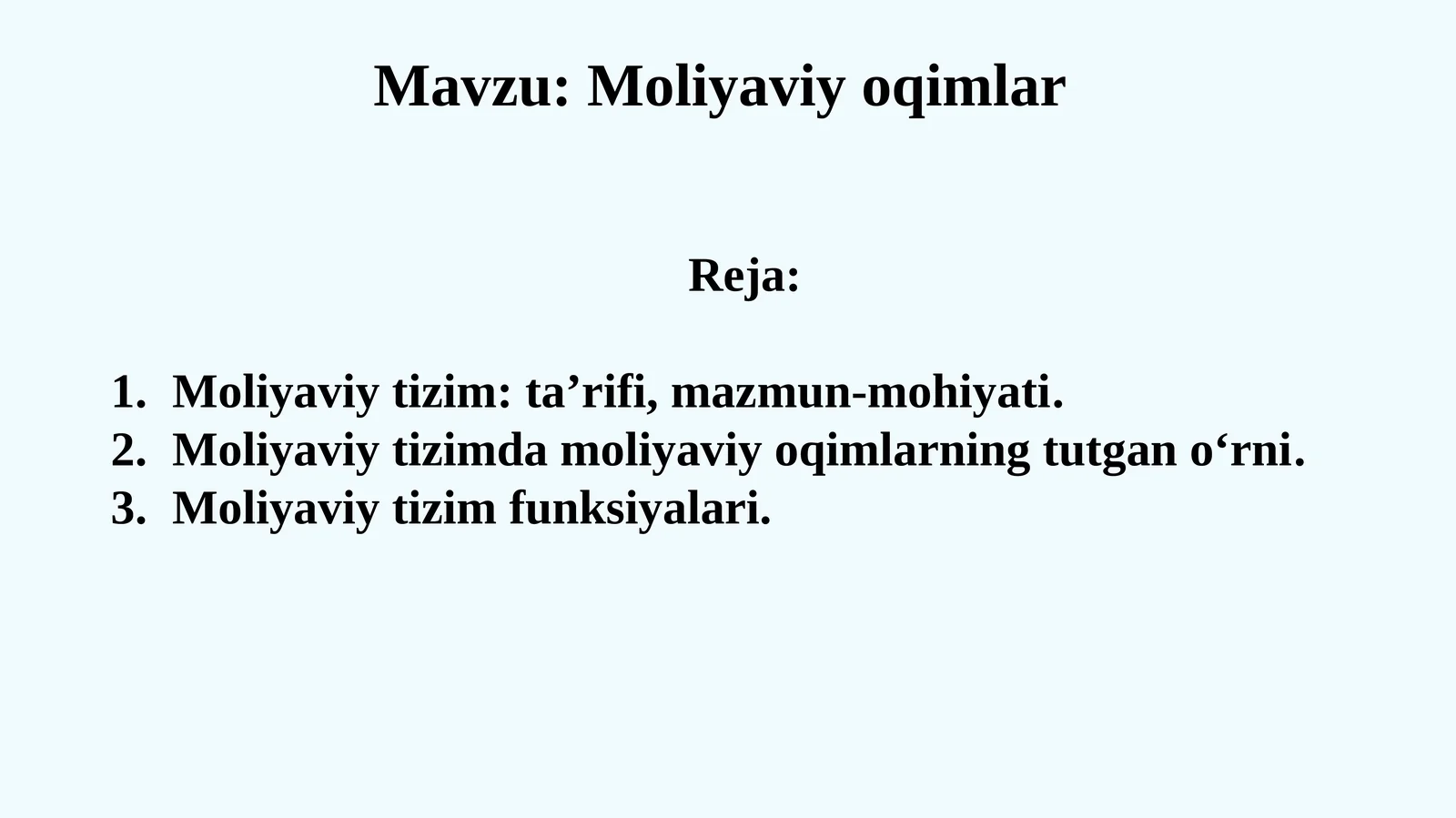 Moliyaviy tizim