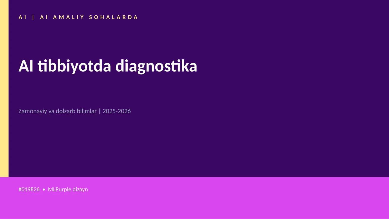 AI tibbiyotda diagnostika