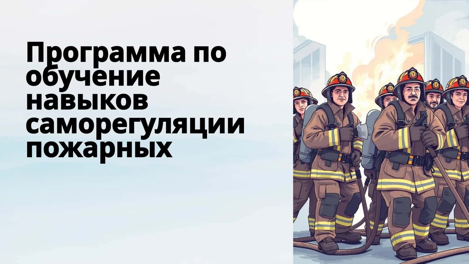 Программа по обучение навыков саморегуляции пожарных