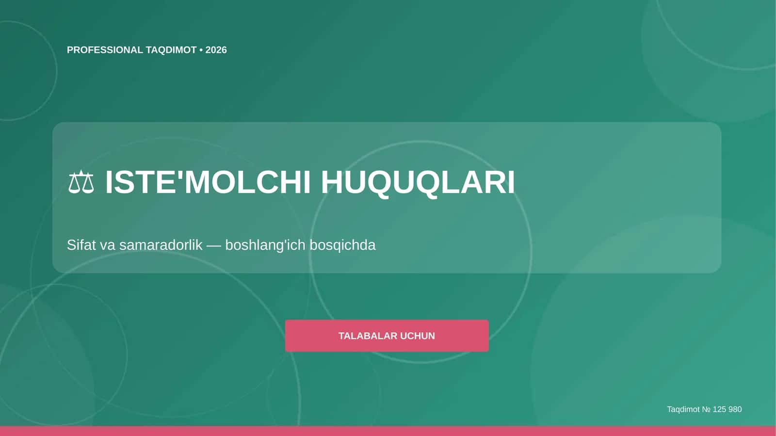ISTE'MOLCHI HUQUQLARI