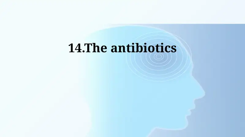 Antibiotics