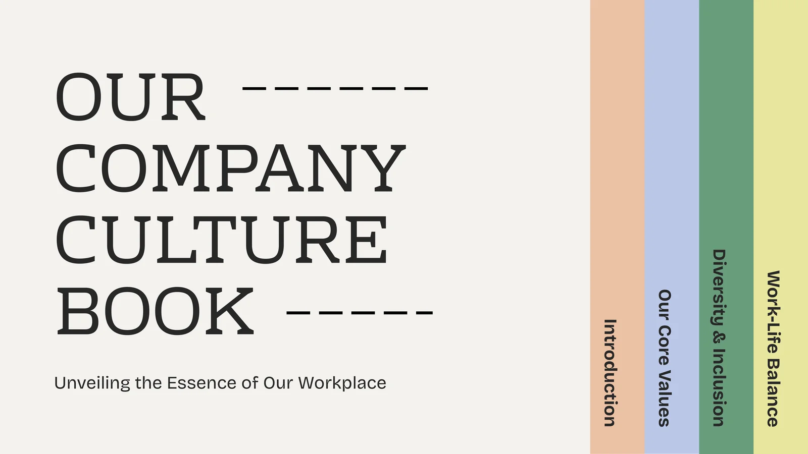 Our Company Culture Book